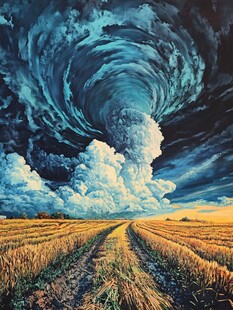 灾难立体画