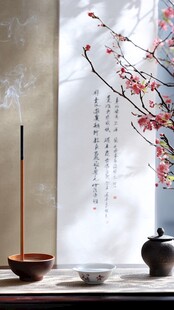 禅意插花茶吧佛具香品