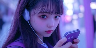 听歌的少女