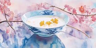 豆浆插画