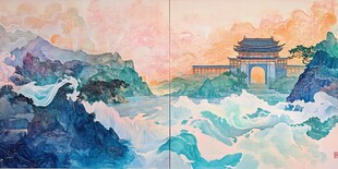 大境门插画