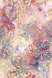 数码抽象花