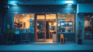 夜晚门店