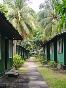 珊瑚岛木屋