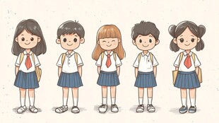 小学生人物设计