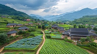 广西融水培秀村风光