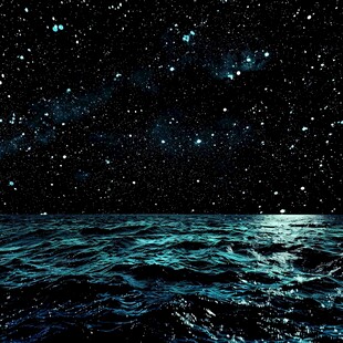 大海星空梦幻背景