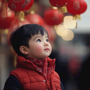 春节男孩