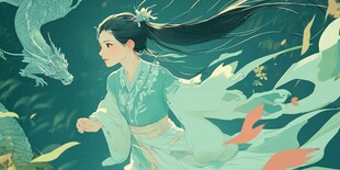 传统故事插画创作