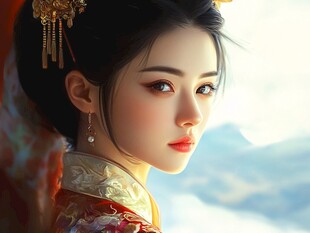 鼠绘古代美女