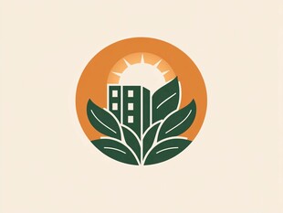 建筑城市绿化logo