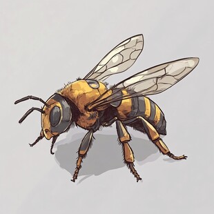 土蜂插画