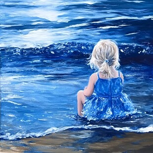 看海的小女孩