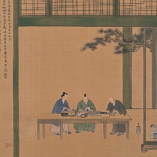 古人喝茶微场景