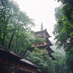 雨后天目山