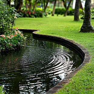 水景跌水水池