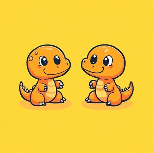 呆萌小恐龙形象