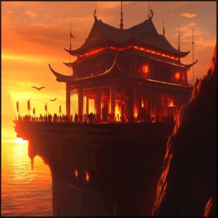 镇淮楼插画