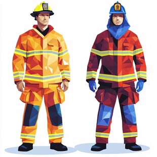 森林消防服装图案