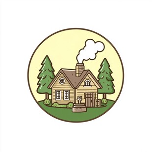 乡村小屋logo