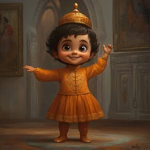 q版塔塔尔族男孩