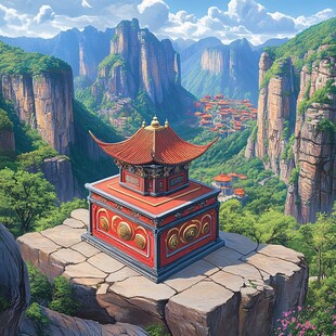 武当山插画
