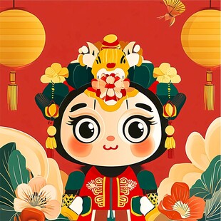 春节文创插画