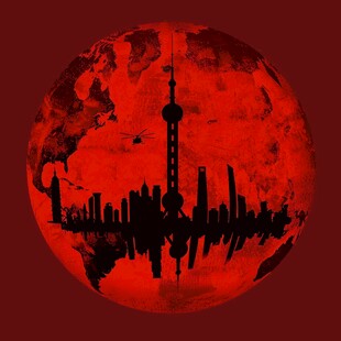 北上广深剪影轮廓背景