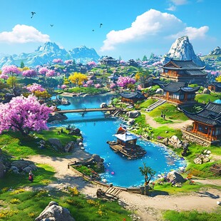 游戏山水场景