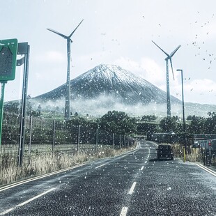 富士山景区道路