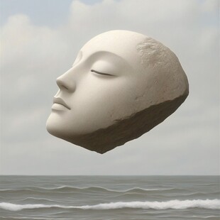 人头艺术雕塑