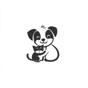 卡通猫狗logo