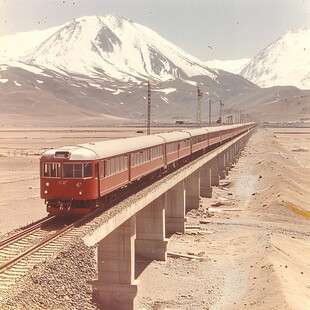 火车通过昆仑山