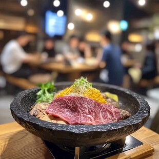 海藻肥牛丼