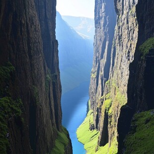 山水风景峭壁崖壁崖缝