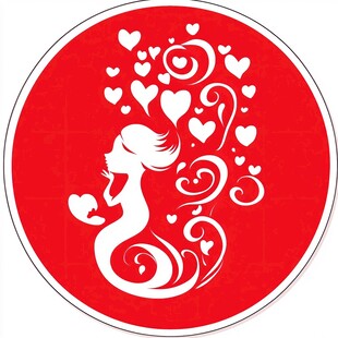 卷发美女logo