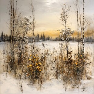 冬季油画