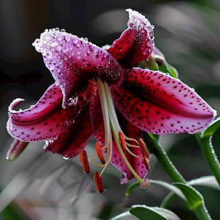 花盆栽顶冰花野百合