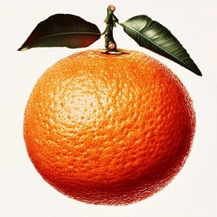 创意柑橘图