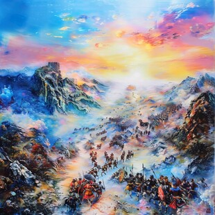 锦绣山河油画