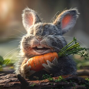 吃胡萝卜的兔兔