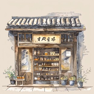 文艺店铺古镇店铺