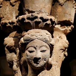 北齐双思惟菩萨石像