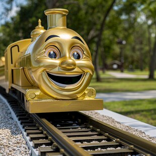 托马斯小火车花坛