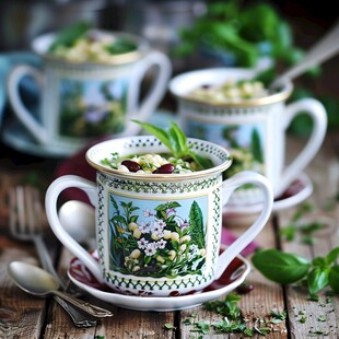 珐琅彩瓷咖啡杯