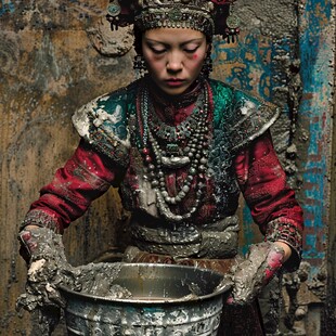 洗衣服的幺妹