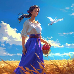 自然与丰收女神