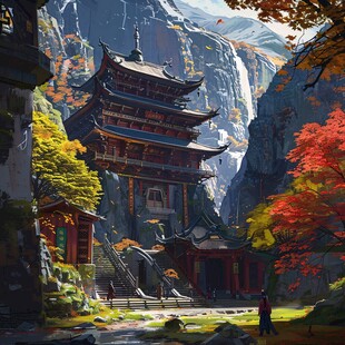九天楼插画