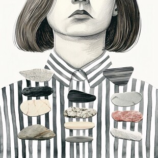 食品女孩插画