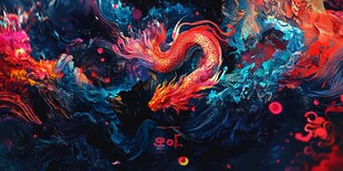 龙年系列包装插画